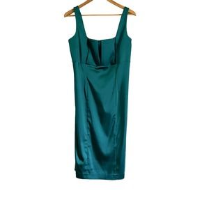 Calvin Klein, CD8J1943, evergreen sleeveless dress, 14